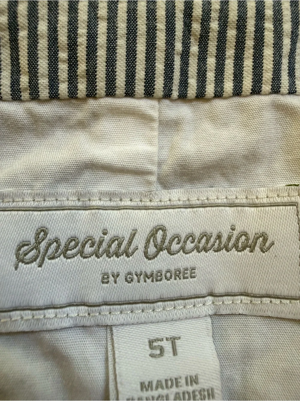 Gymboree Gray Pinstripe Vest & Pants Set